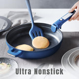 CAROTE 22pcs Pots and Pans Set Non Stick, Nonstick Cookware Set, Dishwasher/Oven/Fridge Safe Pots and Pans, Removable Handle RV Oven Safe Cookware, Induction Kitchen Set, Blue