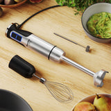 Blender Handheld - 8 Speed Stainless Steel Electric Hand Blender, 3 in 1 Emulsion Blender Handheld Mueller