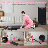 Walking Pad with Incline and Handle Bar, 2026 Upgrade Electric Small Walking Pads Treadmills with Handles, Compact Treadmills for Home Small Spaces, 3.5HP, 0.6-7.6MPH, 350LBS