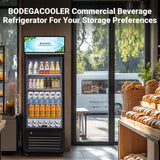 BODEGACOOLER Commercial Beverage Refrigerator and Cooler, 10.0 Cu.Ft Commercial Merchandiser Refrigerator with 240 cans & 120 bottles.