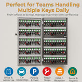 120 Key Lock Box Smart Key Organier Cabinet with Keypad & App for Office