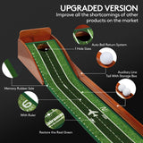 Kalramay Putting Green Indoor Golf Putting Mat – Easy to Assemble with Automatic Ball Return, Wrinkle-Free Close to Real Green Speed, Suitable for Office, Recreation Room, Patio