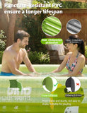120" Large Inflatable Pool for Adults & Family, 4-Layer Thickened Blow Up Pool (Stronger Than 3-Layer), 0.32mm Heavy Duty PVC, Durable Swimming Pool for Kids, Adults & Pets Backyard Summer Green