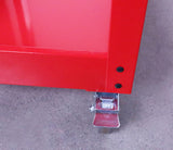 HIGOOD Heavy Duty Service Utility Cart,2 Shelf Steel, 800-Pound Capacity, 35.6 x 18.1x38-Inch RED