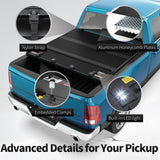 OEDRO Hard Quad-Fold Tonneau Cover Fit for 2020-2026 Silverado 2500 3500 HD