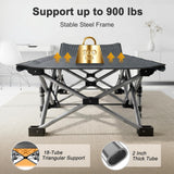 ABORON XXL Camping Cot for Adults 900LBS - 78"×32" Oversized Folding Bed with Mattress Pad, Heavy Duty 1200D Oxford Outdoor Cot with Carry Bag