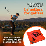 Frogger Amphibian 2-in-1 Golf Towel with Wet and Dry Technology, Red