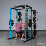 Rep Fitness PR-1100-Blu + Dip Attachment + Lat Pulldown + Weight Storage