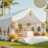 Party Village 60ftx40ft White Ceiling Curtain for Wedding Parties