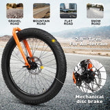 Glerc Mars 24 Inch Fat Tire Kids Mountain Bike for Boys 9-15 Years Old