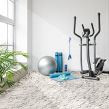 Sorbus 80 Sq. Ft. Wood Grain Floor Tiles Foam Mat EVA Interlocking Mats Tile 3/8-Inch Thick Flooring Wood Puzzle Exercise Mats w/Borders - Home Playroom Basement, Apartment, Trade Show, Baby, Dance