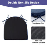 IPYNBAP Chair Cushions for Dining Chairs with Ties and Removable Cover, Dining Kitchen Chair Pads with Non-Slip Bottom