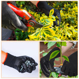 72 Pairs Gardening Work Gloves Bulk Rubber Coated Glove for Men Women Large Gardening Gloves Black Construction Gloves