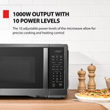 TOSHIBA ML4-EM12PA(BS) Countertop Microwave Oven with Stylish Design As Kitchen Essentials, Smart Sensor, 13 Auto Menus&Mute Function, 1.2 Cu Ft with 12.4" Turntable, 1000W, Black Stainless Steel