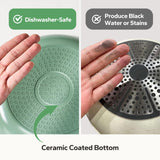 Redchef Non Stick Ceramic Frying Pan Set, Non Toxic Ceramic Pans for Cooking, 8" 9.5" 11" Skillet Set (Green)