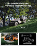 Segway Navimow X450 Robot Lawn Mower Wire Free with Garage X, 4WD for 84% Slopes, Zero-Turn Mowing, Dual 180W Motors, Covers 1.5 Acres (Garage Shipped Separately)