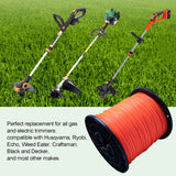 095 Trimmer Line, 095 Weed Eater String, 0.095" Weed Wacker String, Commercial Grade Round Nylon String Trimmer Line .095 Replacement For String Trimmer Weed Trimmers .095"-1280ft-5lb-Spool(Orange）