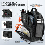 KastKing BaitSpace Standard Fishing Tackle Sling Bag, Water-resistant Sling Pack for Bank, Wader & Boat Fishing, Rod & Beverage Holder, Adjustable Straps, Durable 420D Nylon Fabric