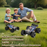 Nikuku Fast Remote Control Car, 38 KPH High Speed Off Road RC Cars with 2.4 GHz, 1:20 Scale 4WD Electric All Terrain RC Monster Truck Toys, Christmas Birthday Gifts for Adults & Boys