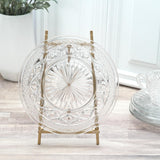 Bard's Satin Gold-toned Metal Easel, 9" H x 5.25" W x 6" D, Pack of 6