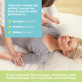 SHIATSU THAI MASSAGE MAT 54x80x3 w/natural cotton cover