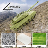 RC Tank, 1/28 Scale Remote Control Battle Tank Set with Sounds/Lights/Battle Game/Life Indicator, 2.4G 9 Channels Radio Control Car Infrared Shoot, WW2 Military Vehicle Model Toys for Boys Kids Adults