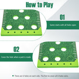 ULTIMATE Golf Game Set, Indoor Outdoor 11FT Putting Green Mat w/ 2 Adjustable Putters, 6 Balls & 12 Hole Covers, Golf Pratice Training Mat for Party, Backyard, Home and Office
