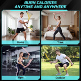 Weighted Cordless Battle Ropes for Home Gym & Apartment with Workout Guide