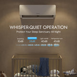 Cozeware E-Save 12000BTU Mini Split AC/Heating System 20 SEER2 208-230V
