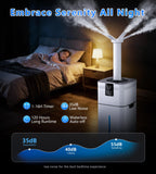 LRAZU 30L/7.93Gal Commercial Humidifier for Large Room 4200 sq ft, 3000mL/H Whole House Humidifiers with Supersized Cool Mist,Quiet Humidifiers for Bedroom, Home,Office, Plants, Warehouse