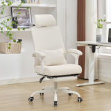 Ergonomic Office Chair with Footrest Home Office Desk Chair with Headrest and Backrest 90-135 Adjustable Mesh Qulomvs