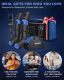 Musugy Leg Massager with Heat and Compression : Sequential Compression Boots with 6 Modes,9 Intensity and 3 Heat for Circulation and Pain Relief - Christmas Birthday for Mom, Dad, Athletes, Gym
