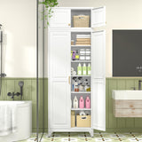 Polup 90" Pantry Cabinet, Tall Metal Storage Cabinet with Doors and Shelves