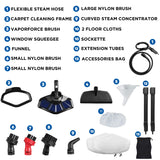 POLTI Vaporetto Smart Steam Mop and Steam Cleaner for Cleaning and Sanitizing with 12 Attachments Works for Tile Floor with Grout, Carpet, Car Detailing, Hardwood, & Furniture 2 Year Warranty POLTI