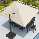 9' X 12' Cantilever Patio Outdoor Umbrella with Base Included