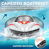 BEZGAR RC Boat, 18 inch Big Brushless Remote Control Boat for Adults and Kids, 55 KPH Large Fast RC Speed Boats with 2500mAh Battery, Ideal Waterproof Toy Boats for Lakes - HJ816 Gray