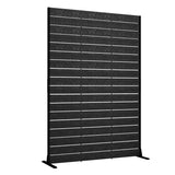 68" H×47" W Outdoor Privacy Screen, HDPE Outside Privacy Panel with Stable Metal Base for Balcony, Garden