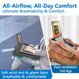 VUMBRX Lap Desk with Cushion, Fits Up to 17in Lap Tray Wrist Rest Mouse Pad