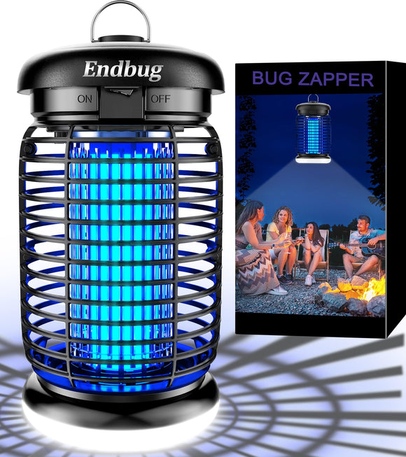 Endbug Bug Zapper, Bug Zapper Outdoor Indoor with LED Light, Electric Mosquito Zapper Fly Zapper, Waterproof Mosquito Killer Endbug