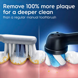 Oral-B Rechargeable Electric Toothbrush, iO2, 3 Cleaning Modes, Automatic Pressure Sensor to Protect Gums, Dark Blue