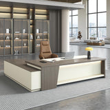 79" L-Shaped Executive Desk, Right Return, Lockable Drawer