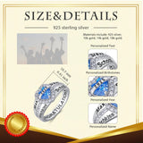 Oseew Class Ring 2027 Customized High School College Graduation Gift
