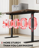 Dual Motor Electric Standing Desk 79 x 32 Inches, Height Adjustable Sit Stand Desk with Large Splice Board for Home Office