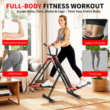 HOWHAI Air Walker Exercise Machine, 30" inch Stride Space Walker Elliptical Trainer for Home Use, Low-Impact Elliptical Cross Trainers Compact Steppers for Men and Women Full-Body Cardio & Leg Toning
