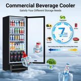 BODEGACOOLER Beverage Refrigerator, 290L/306 Qt Commercial Refrigerator For Kitchen, Home,Office and Garage, 264 Cans & 120 Bottles