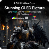 LG 32GX870A-B 32-inch Ultragear 4K UHD (3840 x 2160) OLED Gaming Monitor, Dual-Mode, 240Hz, 0.03ms, NVIDIA, AMD FreeSync Premium Pro, VESA DisplayHDR True Black 400, USB Type-C, DP2.1