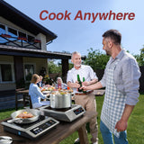 Induction Cooktop, Commercial Grade Portable Cooker, Large 8” Heating Coil, 18/10 Stainless Steel Countertop Burner CHANGBERT