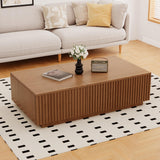 51.1" Mid Century Modern Lift Top Coffee Table with Storage, Walnut