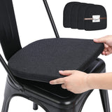 BUYUE Friendly Woven Fabric 14x14 Magnetic Cushions for Metal Chair Set of 4