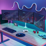 Mount-It! Triple Monitor Desk Mount, 13-27" Screens, White